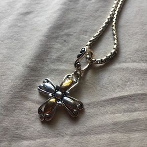 Flower Cross Necklace